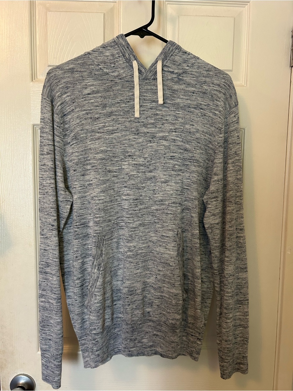 J. Crew Marled Gray Knit Hooded Pullover